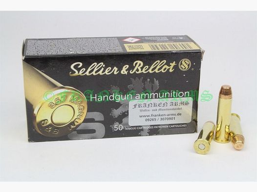 S&B .357 Mag. FMJ Full Metal Jacket 158gr. 10,25g 50 piezas precios por cantidad