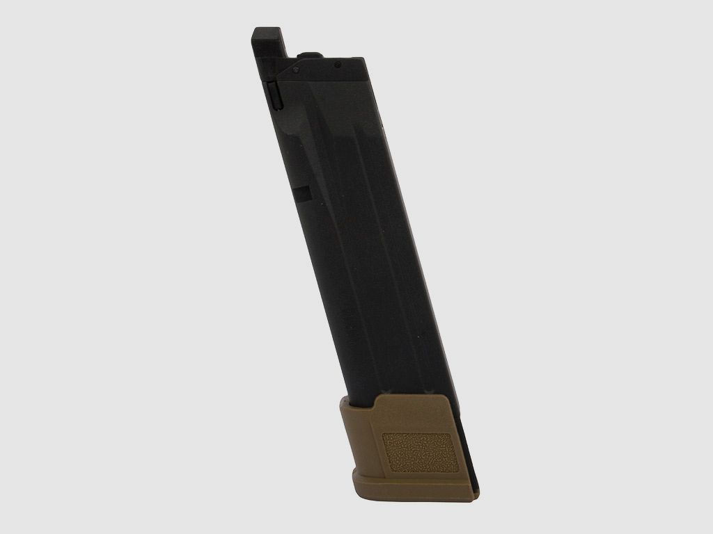 Ersatzmagazin fĂĽr Gas Softairpistole Sig Sauer ProForce P320 M17 tan Kaliber 6 mm BB