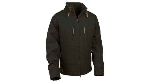 Waldkauz Weiche Lodenjacke "Kragenhuber", Schwarz