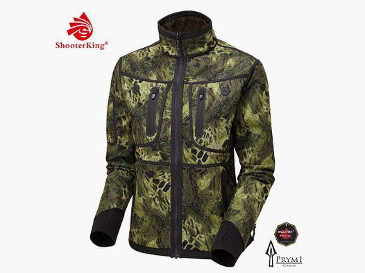 Shooterking Damen Softshell Jacke wendbar Woodlands camo-grün