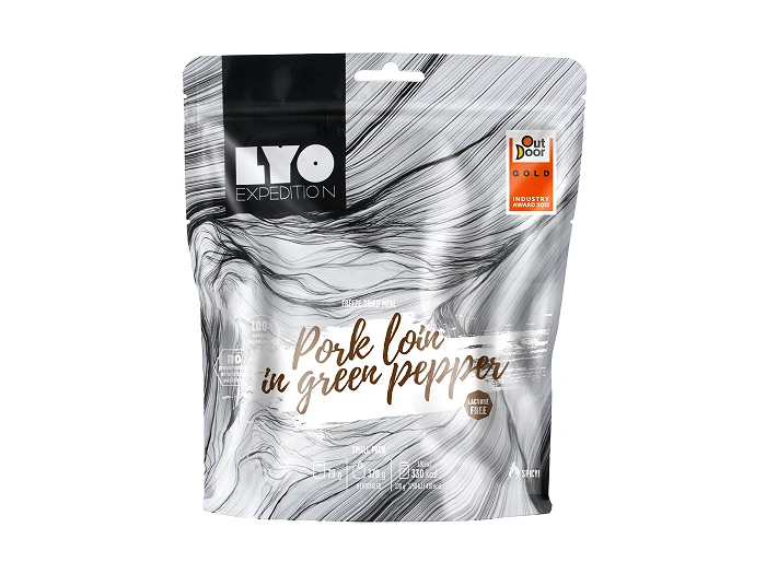 Żywność liofilizowana LyoFood Schab w sosie z zielonego pieprzu z ziemniakami 500 g (KE-D04M-1A2)