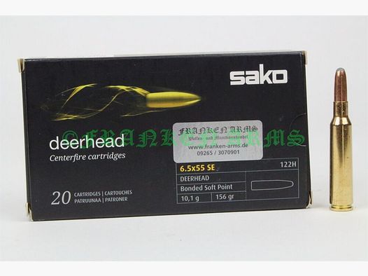 Sako Deerhead 6,5x55 SE 156gr. 10,1g 20 Stück Staffelpreise