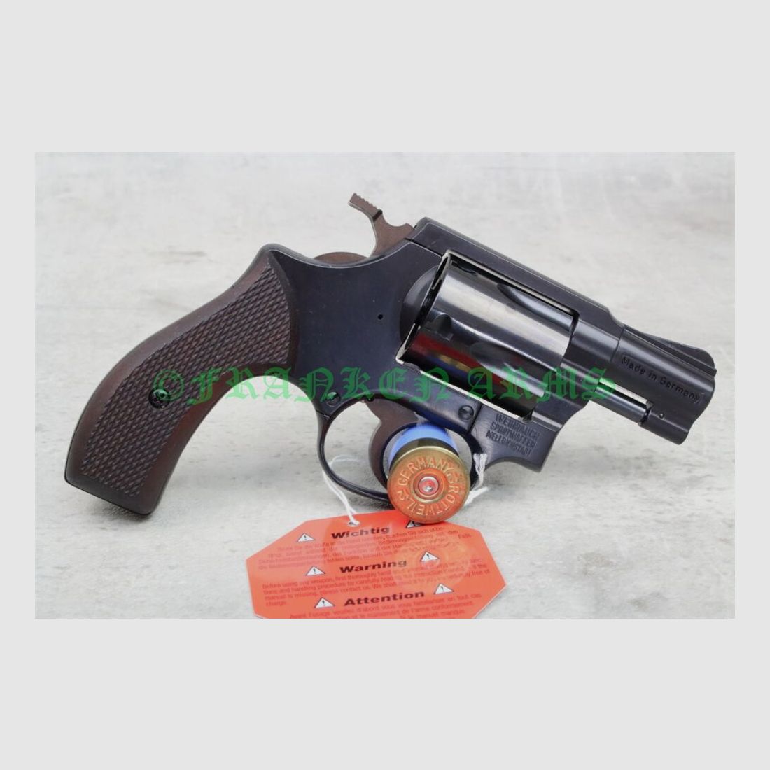 Weihrauch HW37 9mm R.K. azulado empuñaduras de madera