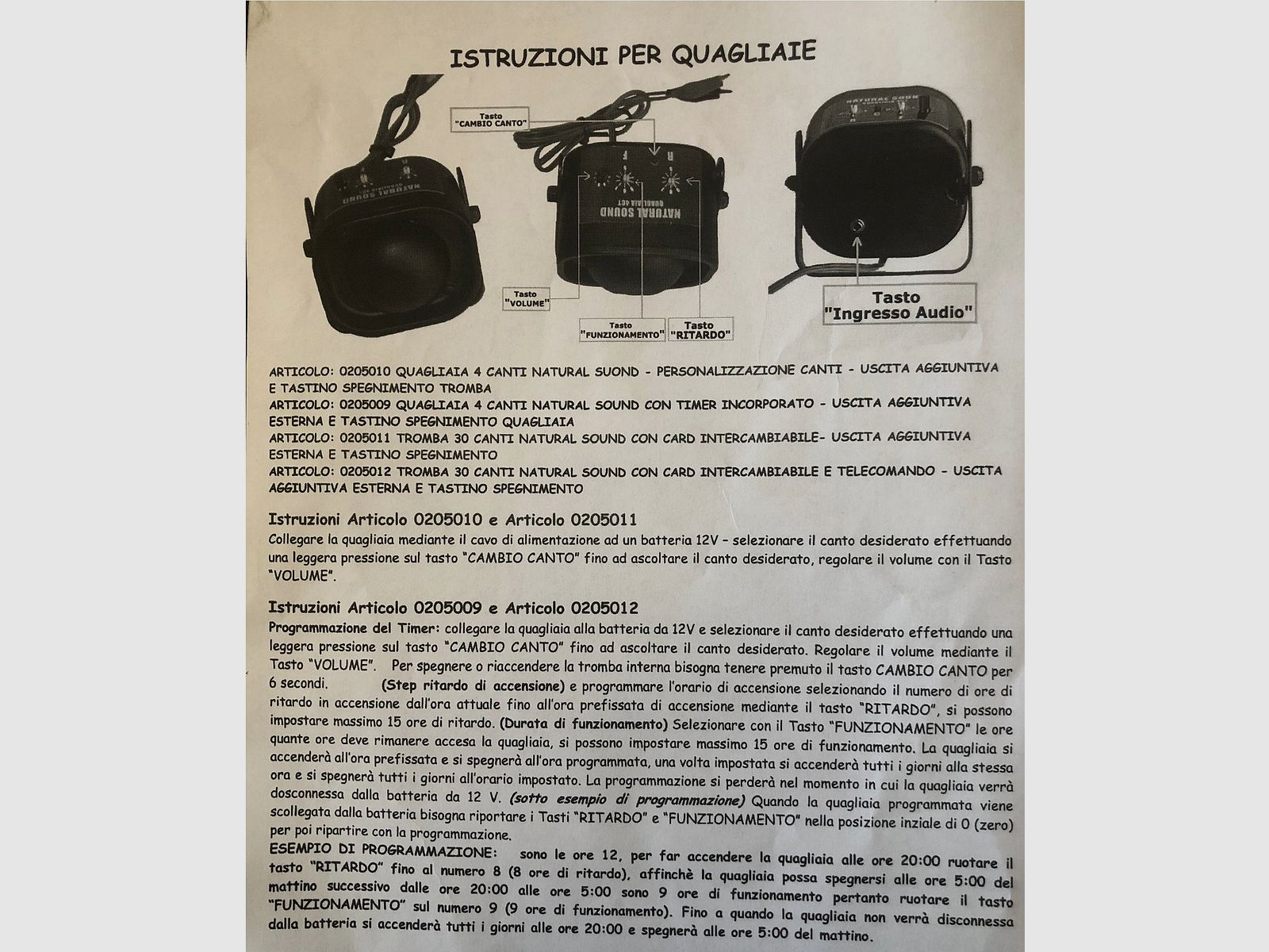 DIONISI SPORT QUAGLIAIA 4 CANTI Z TIMEREM, zdjęcie 3 z 3