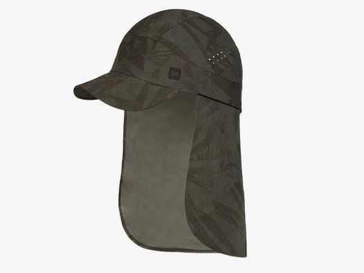 Buff czapka sahara cap z nakarcznikiem ochrona UVP50 khaki L/XL