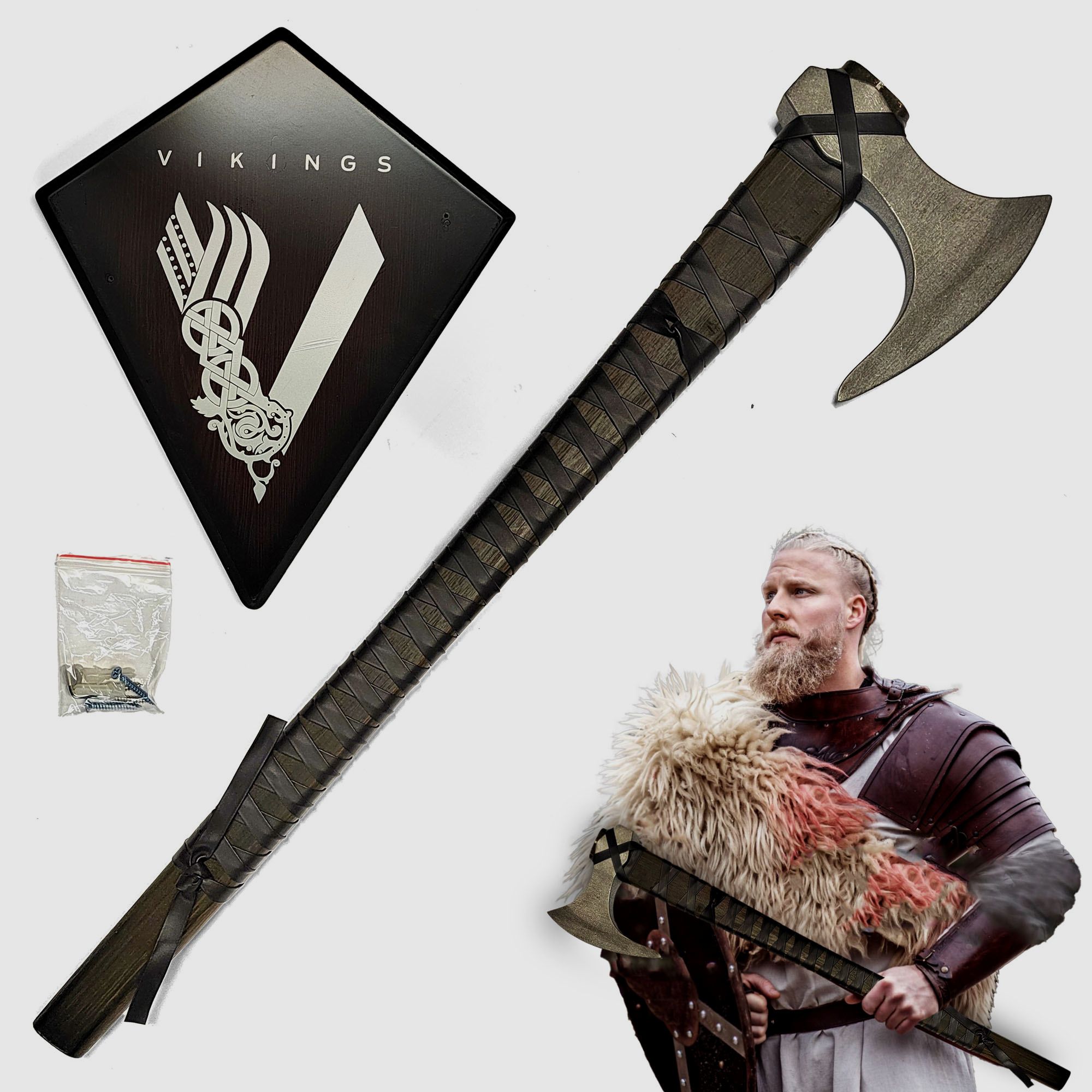 Vikings - Ragnar's Axt mit Wandtafel | 42455