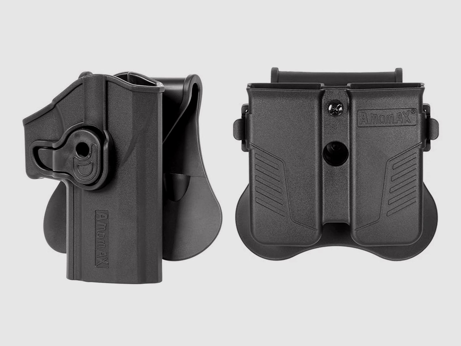 Funda táctica Amomax de polímero con paleta para Sig Sauer P320 + funda doble de polímero con paleta - NUEVO