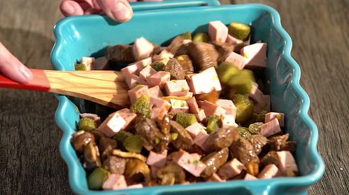 Warmer Fleischsalat mit Wildschweinfilet – Fix und lecker