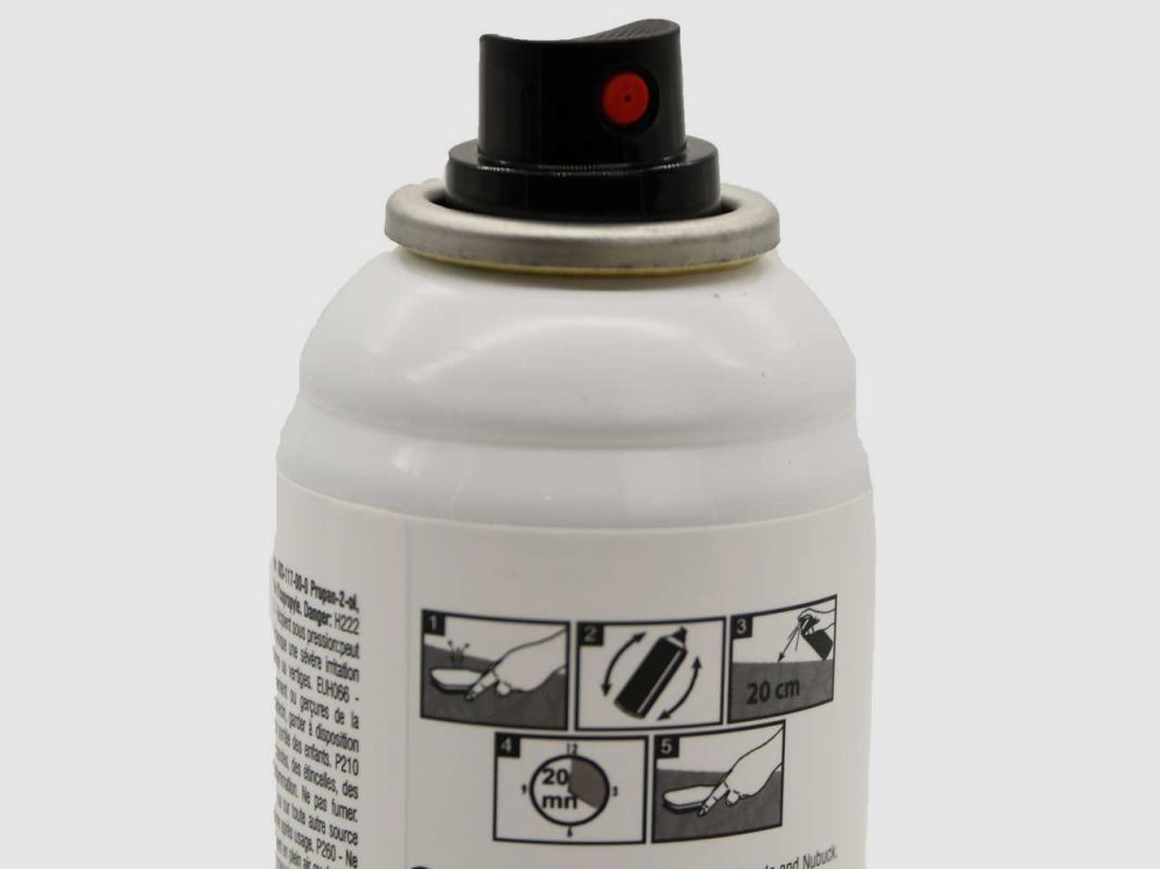 Spray impermeabilizzante camoscio/nubuck 200ml marrone scuro, immagine 3 di 4