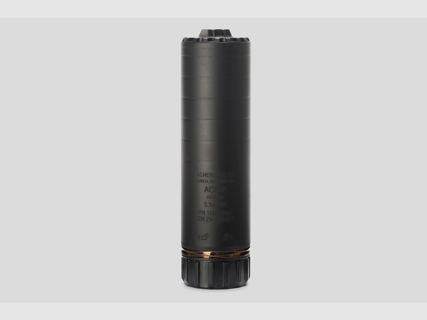 Demper ACS E1-K HexaLug 5.56 Zwart Titanium Aangepaste Beperkte Editie, afbeelding 1 van 3