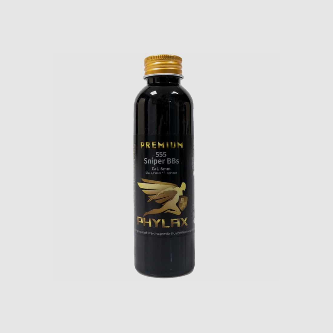 PHYLAX 045g Premium Airsoft BIO BBs / Airsoft Munition in der 555er Flasche