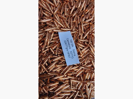 .22/.224/77grs #9377G# Sierra MK HPBT Long Range Geschosse 100 stk