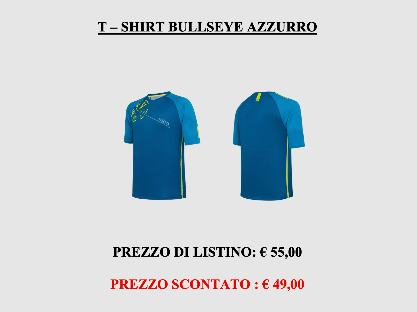 Beretta – T-Shirt Bullseye blau, Bild 1 von 7