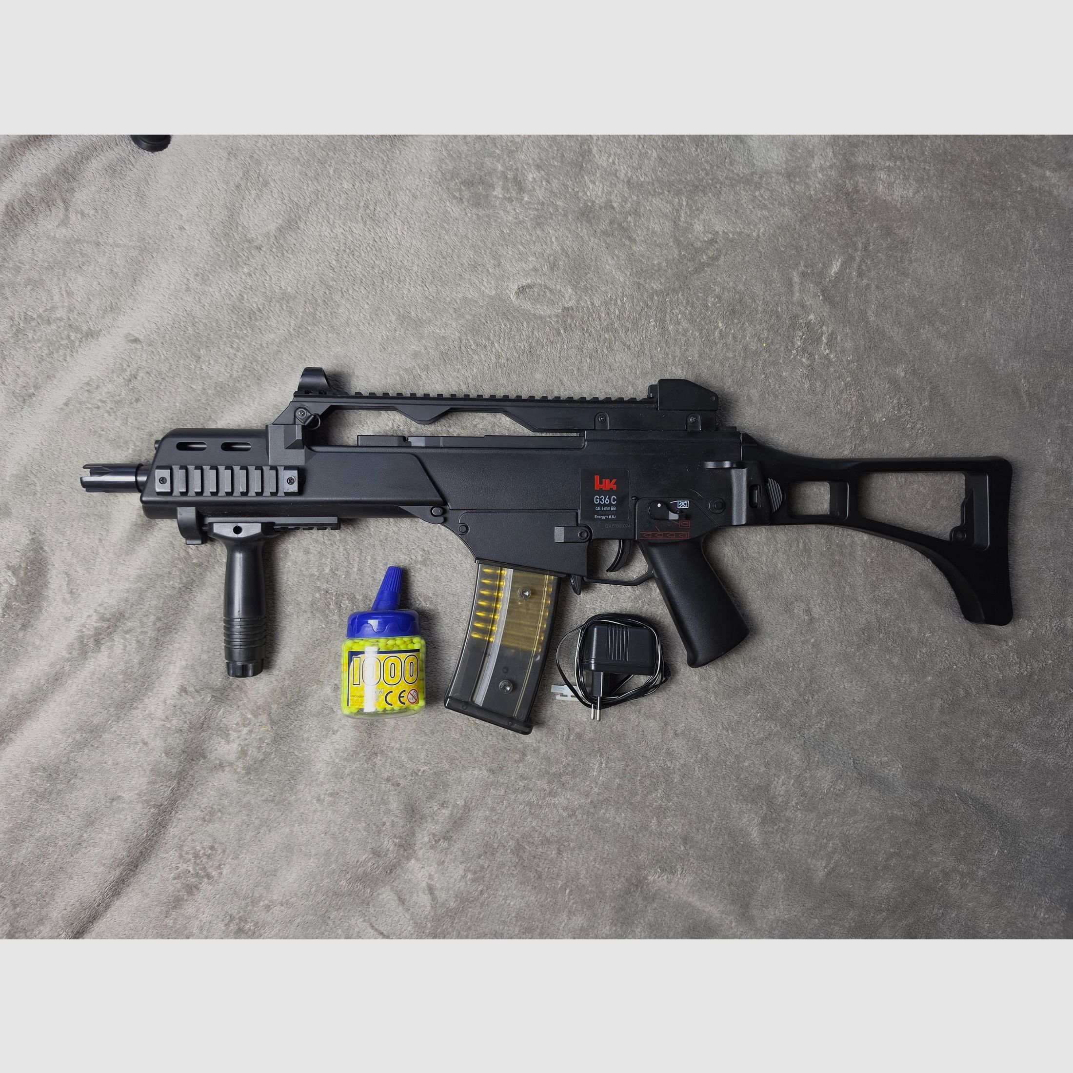 Heckler & Koch G36 C Dual Power Softair AEG set completo – Estado top con accesorios, imagen 1 de 5