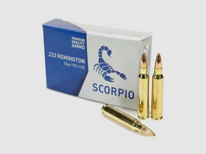 STV Scorpio .223 Rem FMJ 55grs 20 Schuss