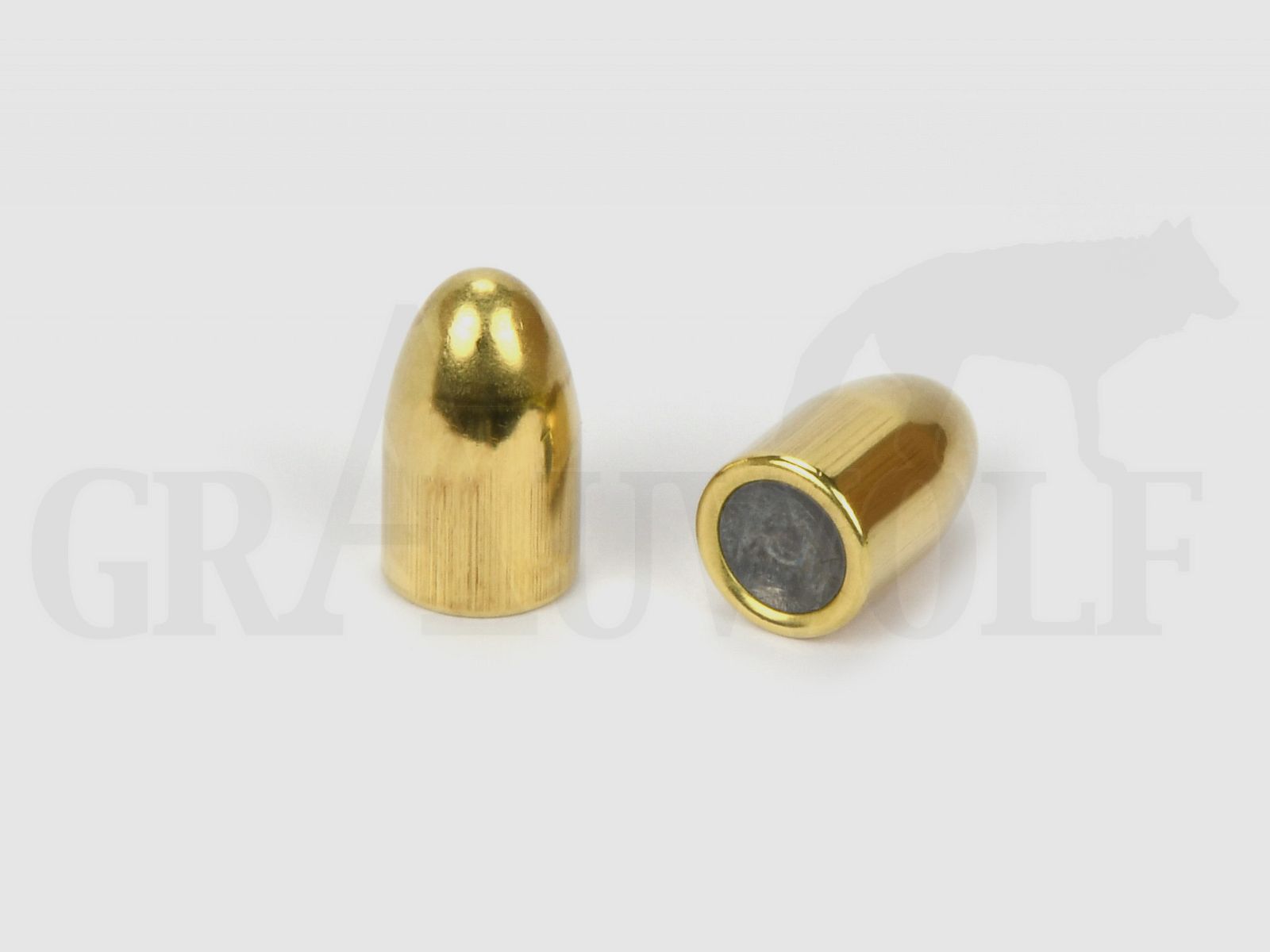 .355 / 9 mm 124 gr / 8,0 g LOS Vollmantel Rundkopf Geschosse 500 Stück
