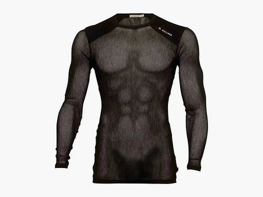 aclima Aclima Sweatshirt WoolNet Light Crewneck jet black