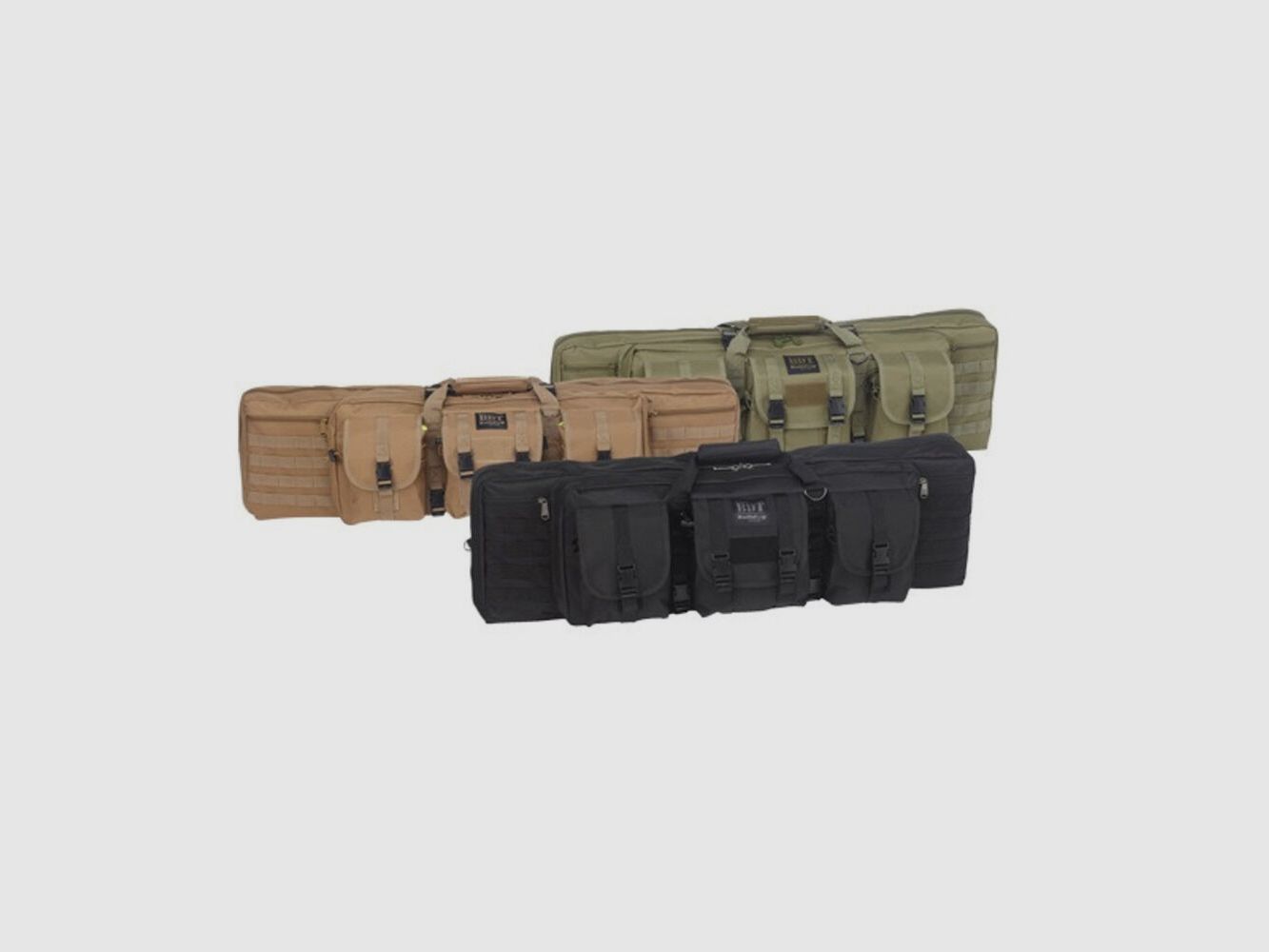 Bulldog Cases Gewehr Futteral Rifle 94cm Double Tac grün