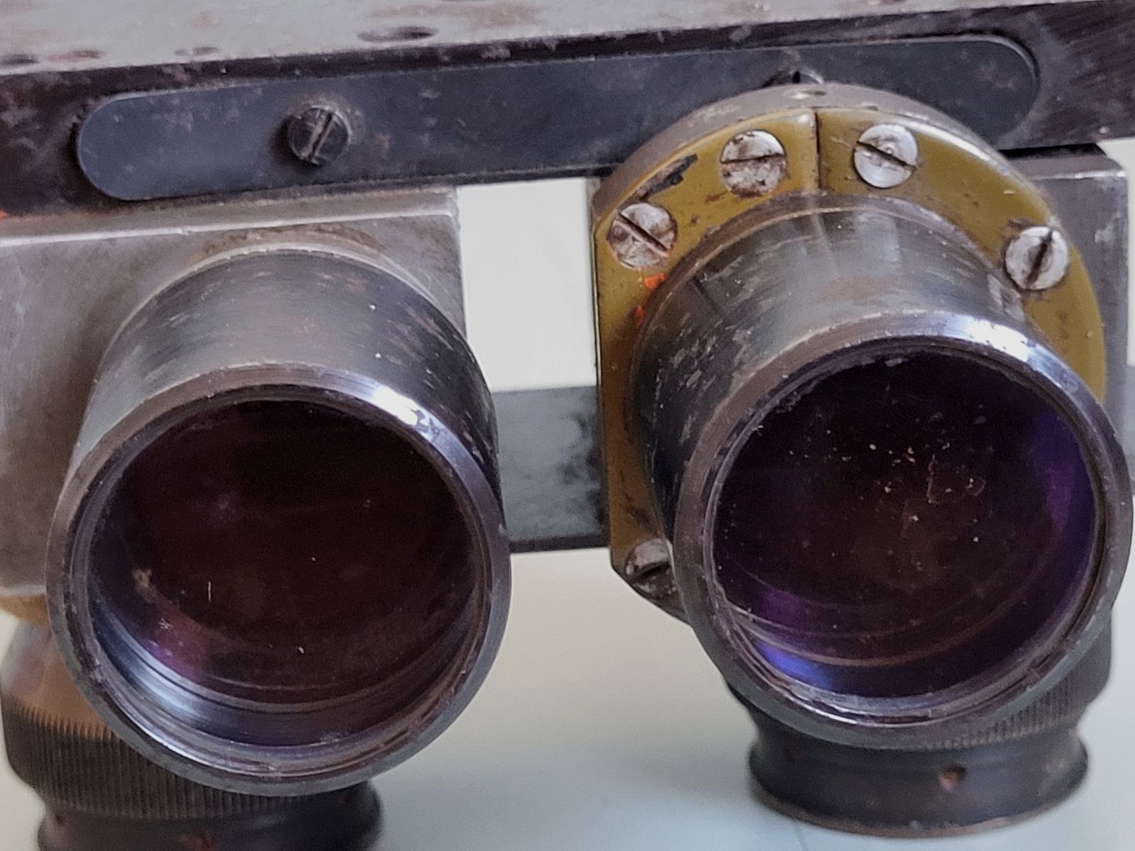 2 WK - WW 2 - Flak Fernrohr - Doppelfernrohr - Fernglas - Patent Carl Zeiss - 1940er Jahre 