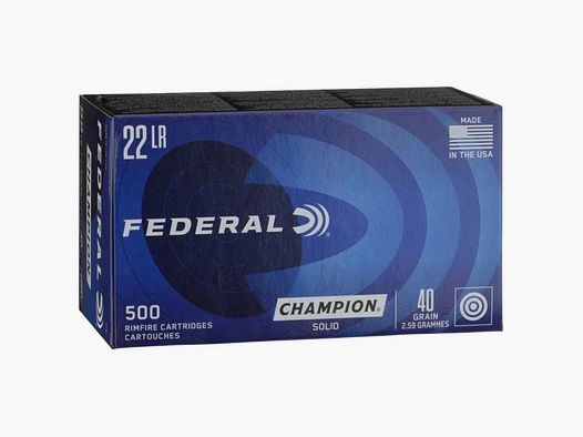 Federal .22 LR 40GR TARGET Champion SOLID 500 St.