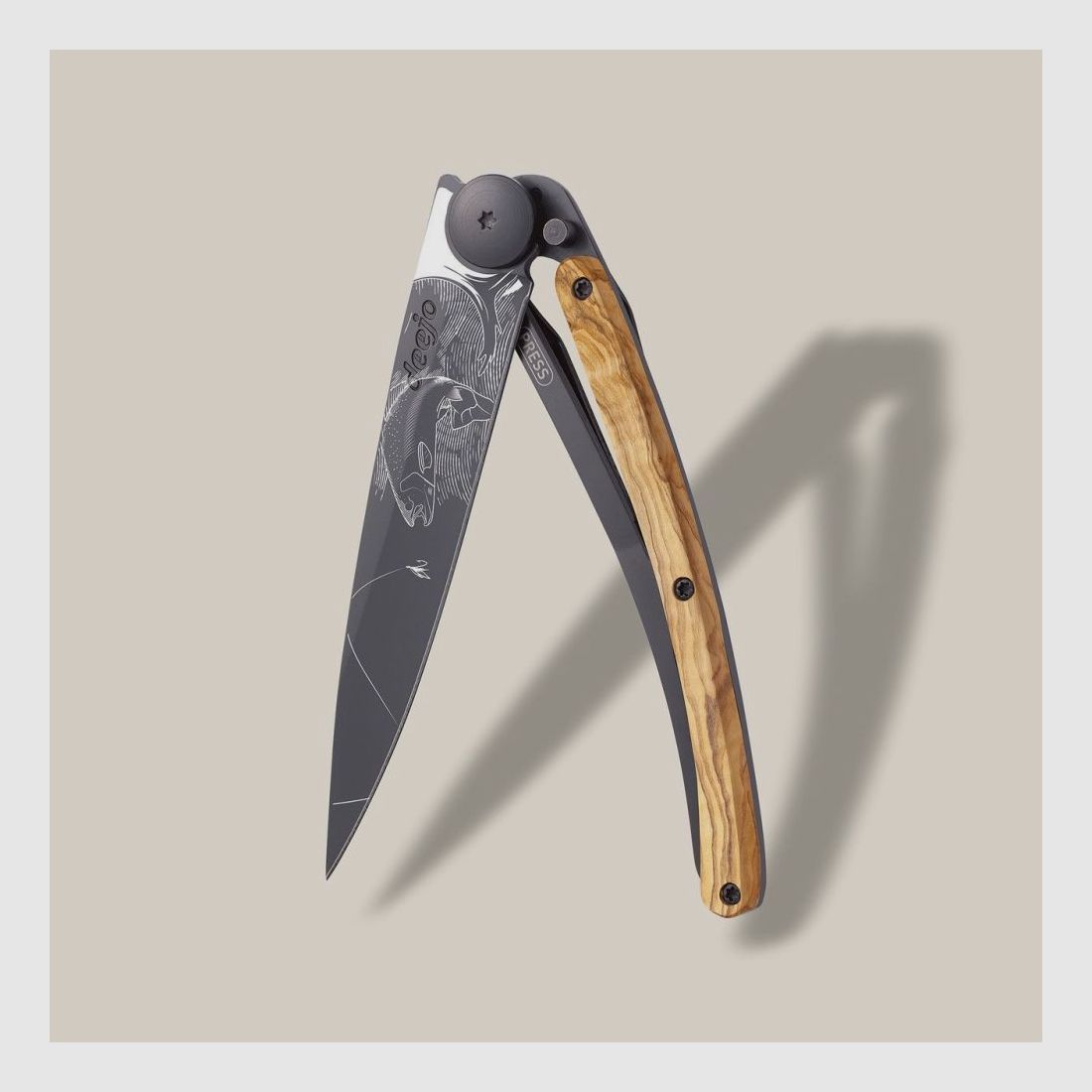 Deejo 27g, bois d'olivier / truite
