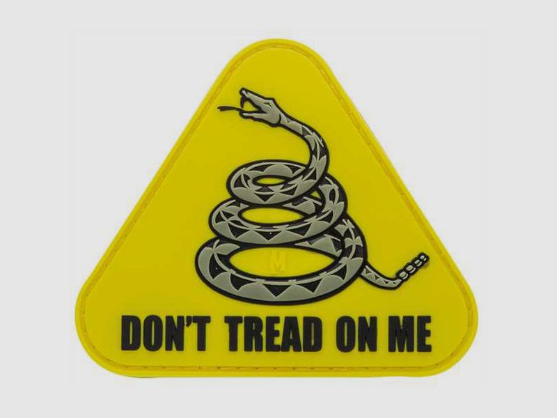Maxpedition Don't Tread On Me 3D Rubber Patch Gelb