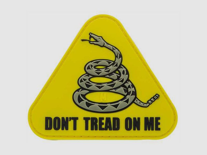 Maxpedition Don't Tread On Me 3D Rubber Patch Yellow