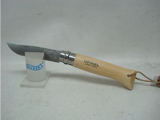 Nóż nr 08, uchwyt z buku - ostrze: 8,5 cm, nierdzewne