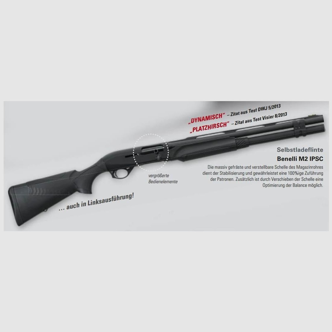 Benelli M2 IPSC, Kal. 12/76 Selbstladeflinte