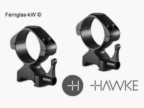 HAWKE 23031 2 Stück Ringmontagen 34 mm Precision Steel Weaver Mittel Lever
