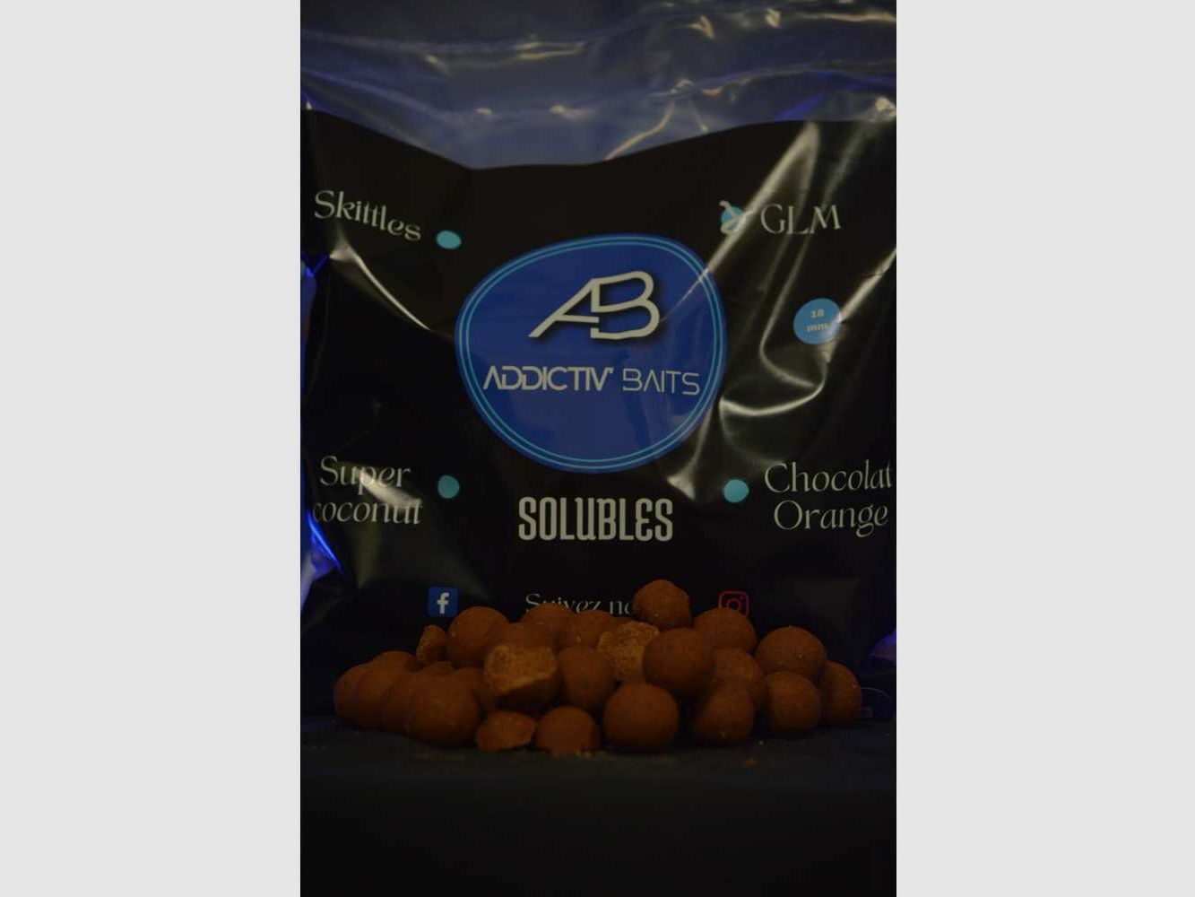 Addictiv' Baits lösliche Boilies GLM 20mm