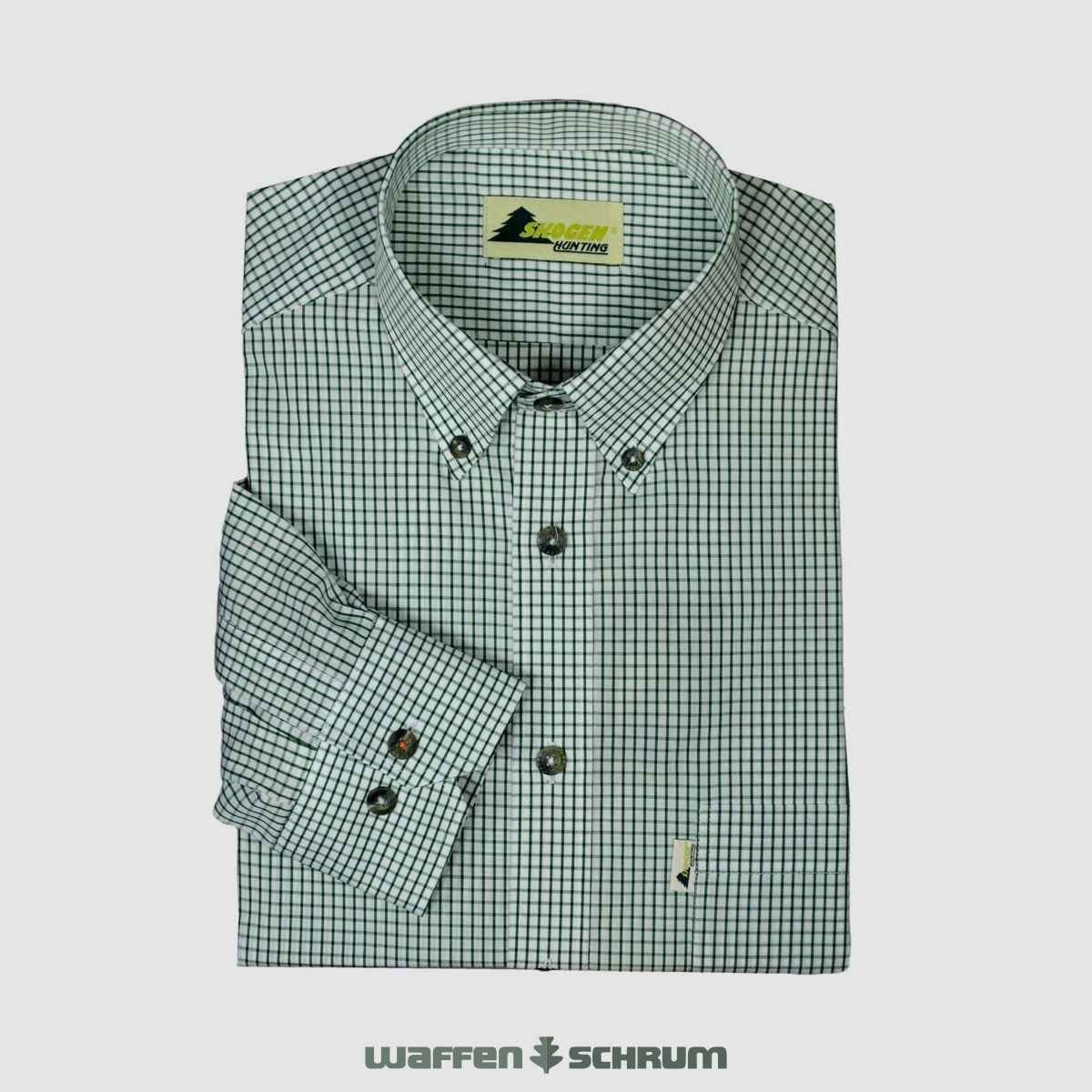 Skogen Hemd 1/1 Arm Button-Down Grün