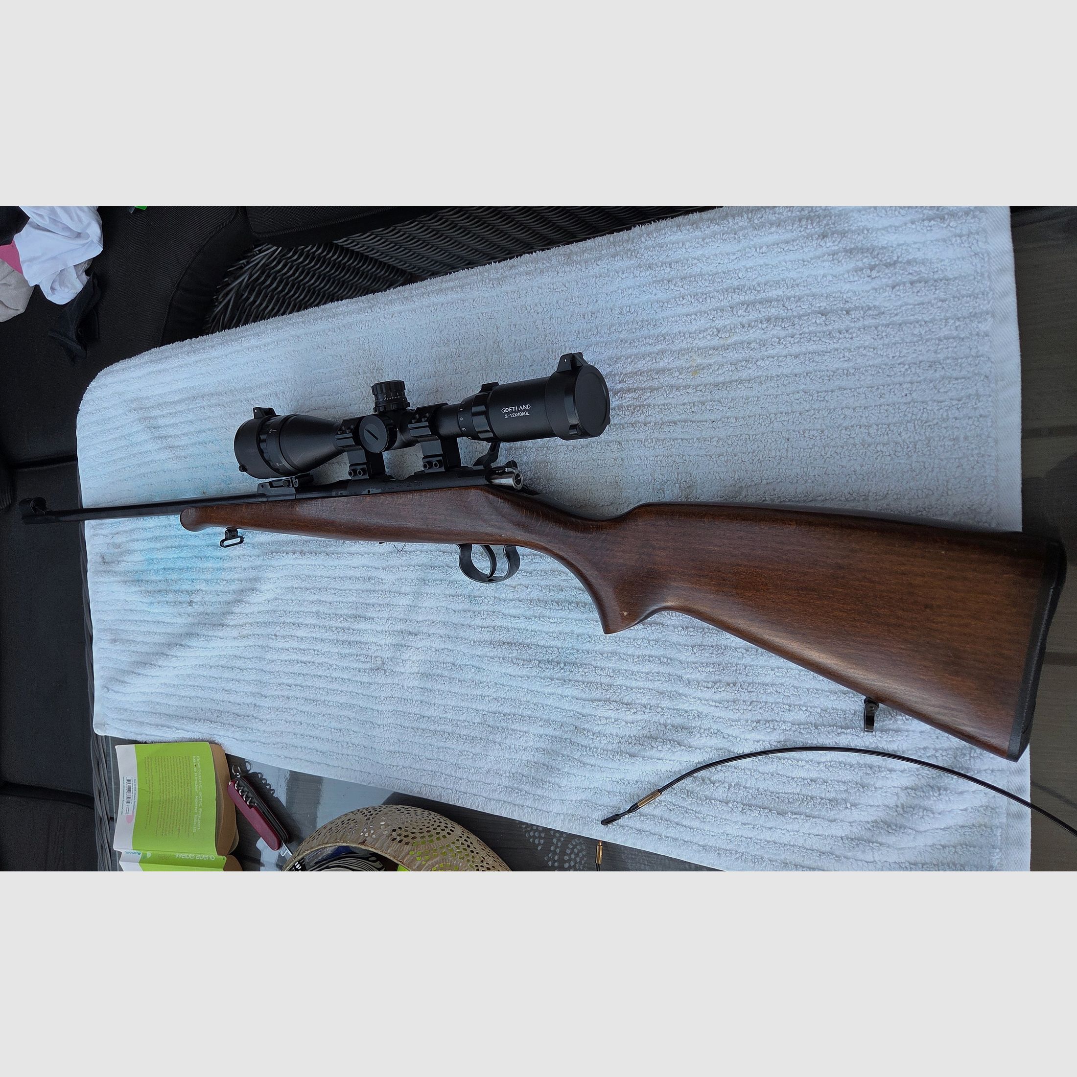 Brünner 452 2E ZKM (CZ) Kaliber .22 lfB*2 Magazine*mit Zielfernrohr Goetland 3-12x40AOL