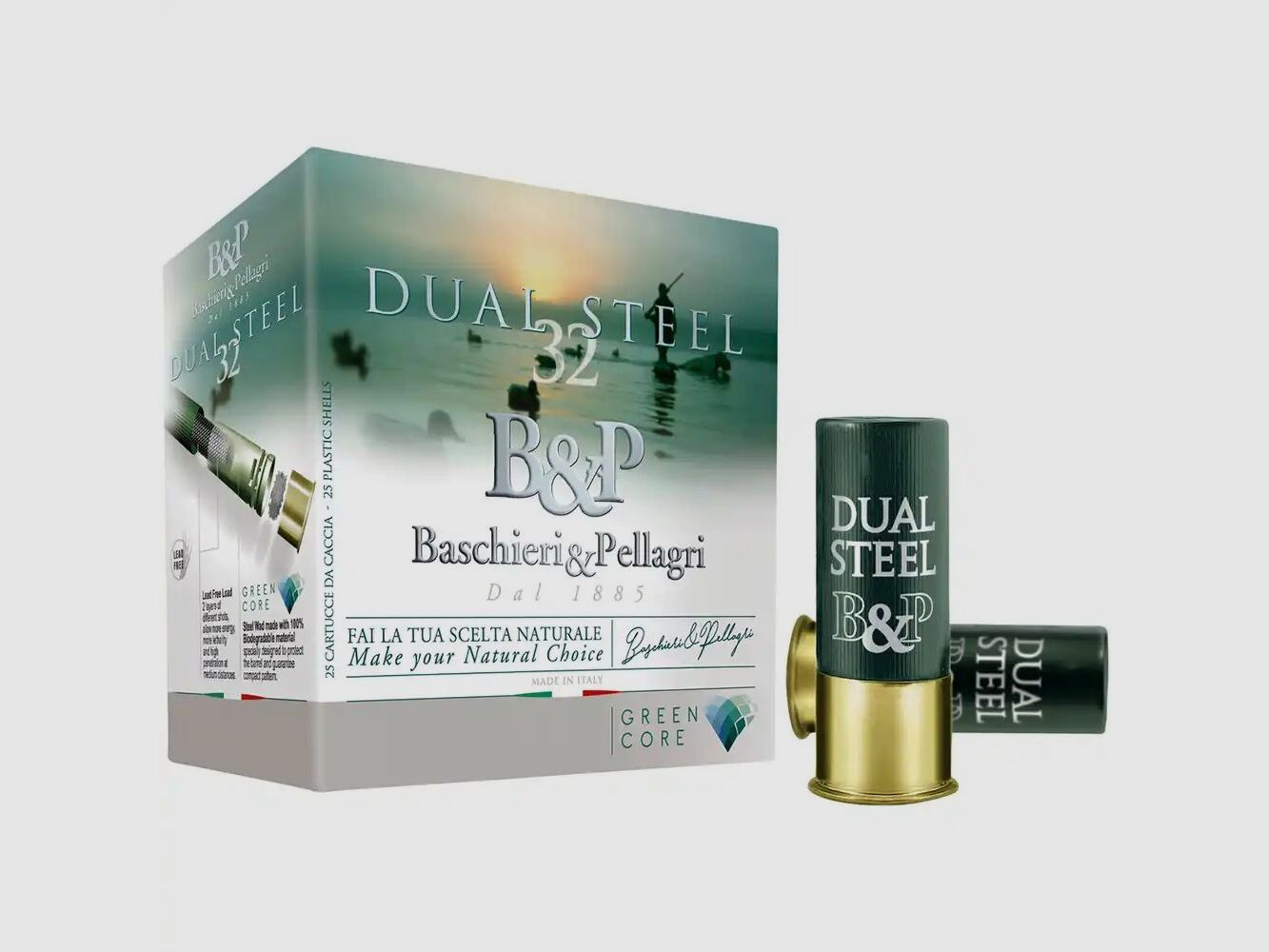 Baschieri & Pellagri Dual Steel GC 3,1mm Zinc + 3,3mm Steel - 28g - 25 Stk