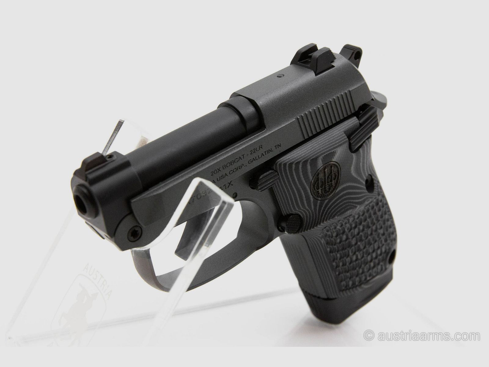 Beretta Mod. 20X Bobcat "You’re on your own" Grey, .22 lr – G10 Grips, image 6 of 6