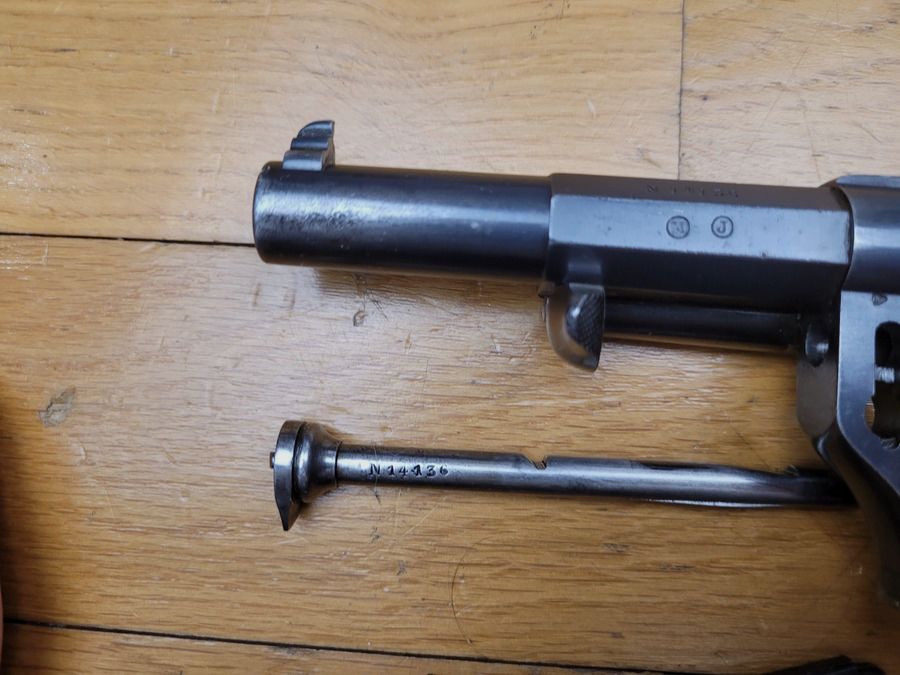 Sehr schöner Offiziersrevolver Mod 1874 – vollständig monomatrikulierte Waffe – MAS von 1877 – noch in seinem strohgelben Zustand – Top Zustand, Bild 28 von 30