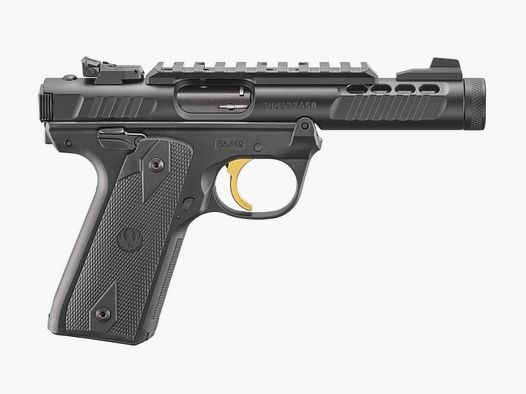 RUGER PISTOLE MARK IV 22/45 LITE .22 LR 4,4"/11,18CM SCHWARZ ANODIZED 1/2"-28