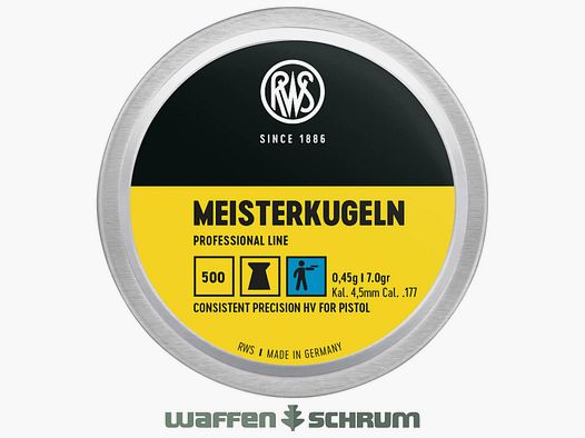 RWS Meisterkugeln HV 0,45g 4,49mm Professional Line