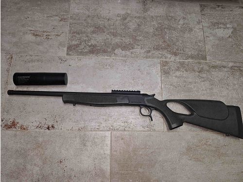 Bergara bolt-action rifle BA 13 TD TH Green .223 Rem including silencer Hausken Xtrem MK2