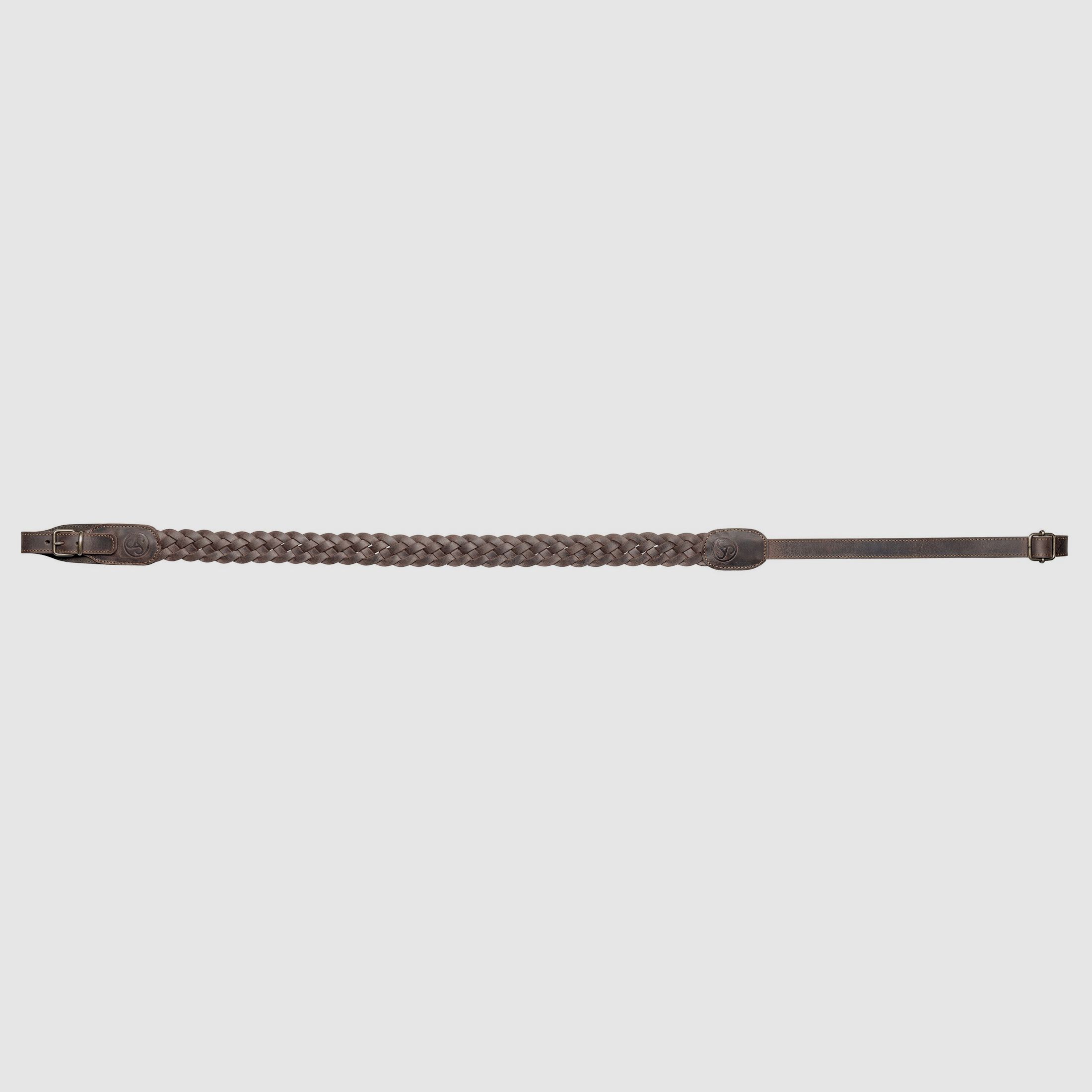 Correa de rifle Sauer de cuero trenzado