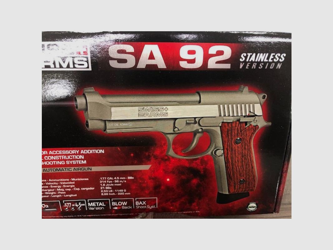 SWISS ARMS PISTOLET L.V. BERETTA 92, zdjęcie 2 z 3