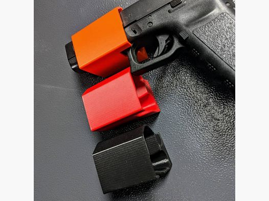 Magnetic block holster for Glock 21 and similar (slide width 34mm) for gun cabinet - accessories for the gun cabinet