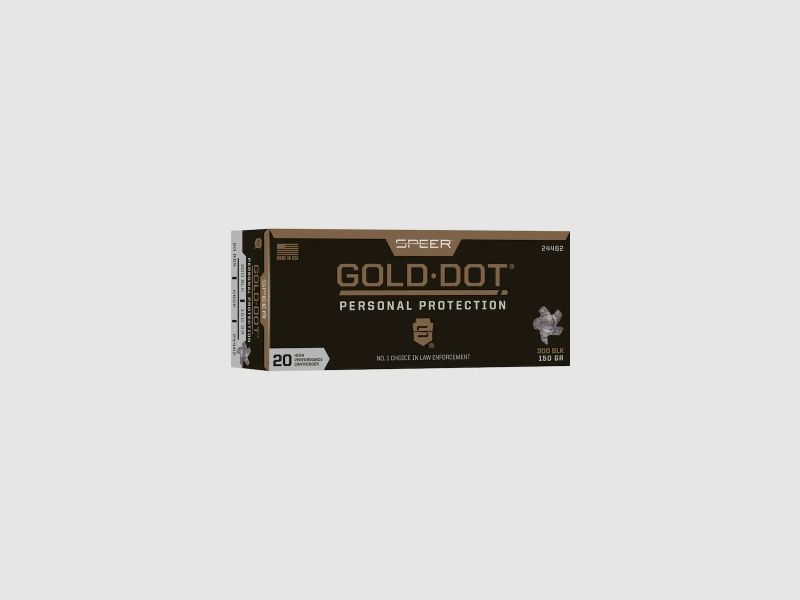 Speer Gold Dot .300 AAC Blackout 150GR GDSP 20 Patronen