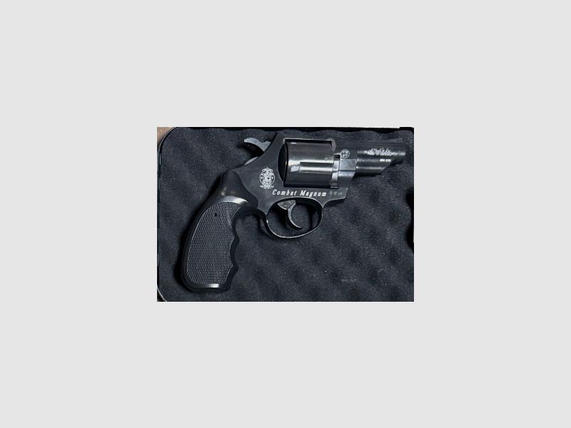 Smith & Wesson Combat Schreckschussrevolver Cal. 45 R.K. niquelado (PTB 617) S&W Special Combat