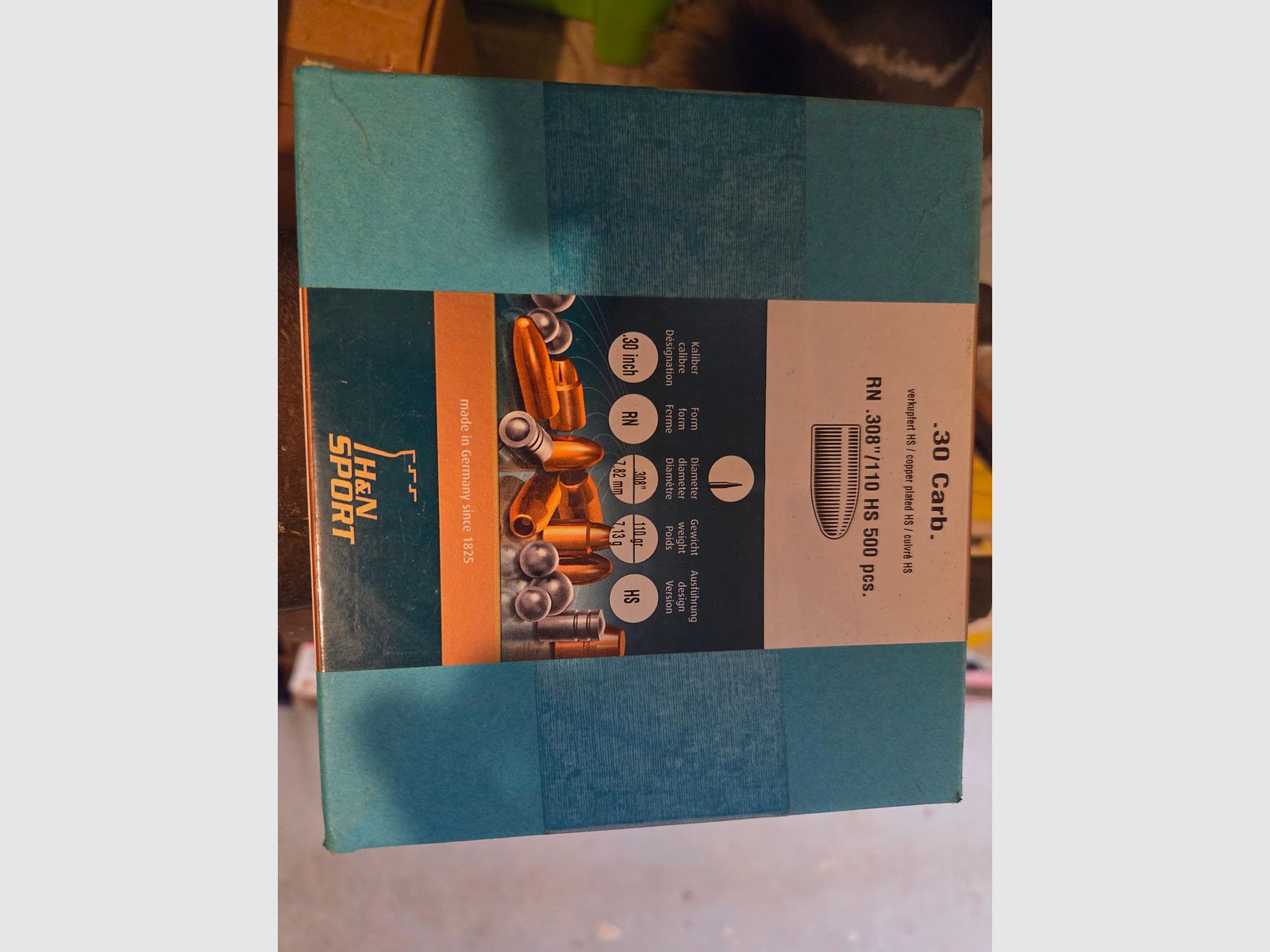 Haendler & Natermann Geschosse .308 7,1g/110grs. RK CuHS 500 Stück