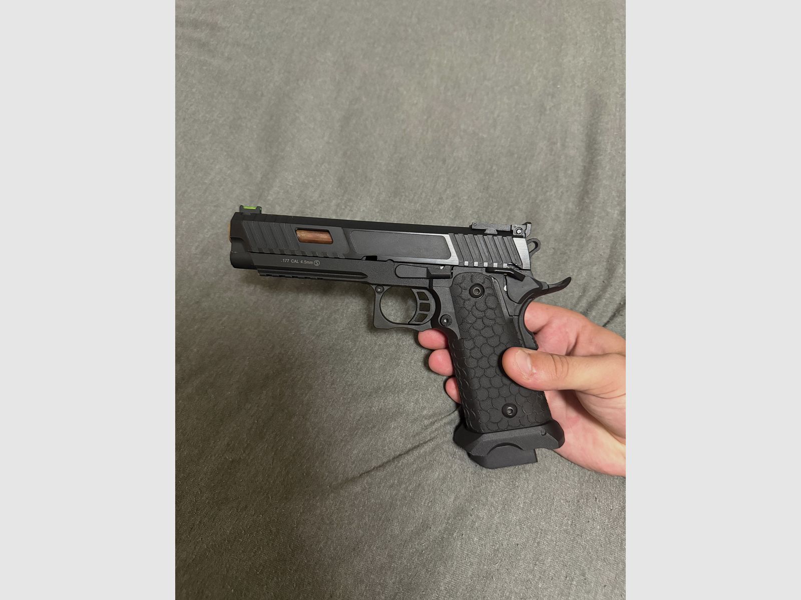 ASG / STI International Combat Master 2011 JW3 Airsoftpistole Vollmetall CO2BB 6mm BB schwarz