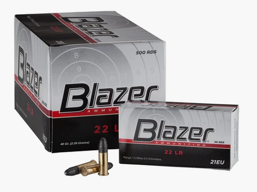 CCI Blazer .22 lfB - 2,6g/40grs - 500 Patronen