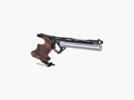 Feinwerkbau P8X Silber I Nussbaum Auflage Kaliber 4,5mm Griffgröße L Linkshand