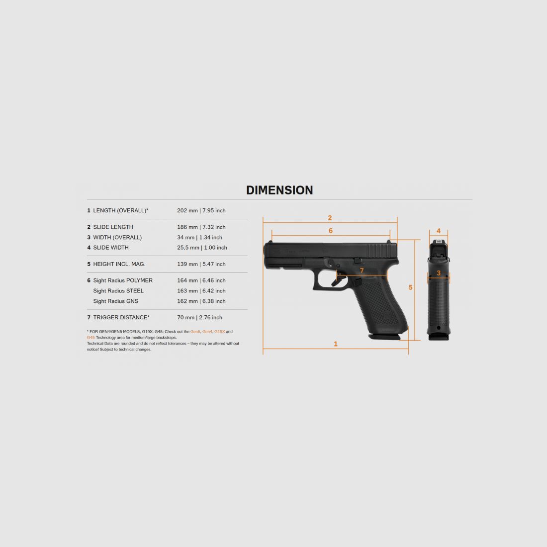 GLOCK 17 GEN 5 FS CON CANNA FILETTATA, immagine 5 di 5