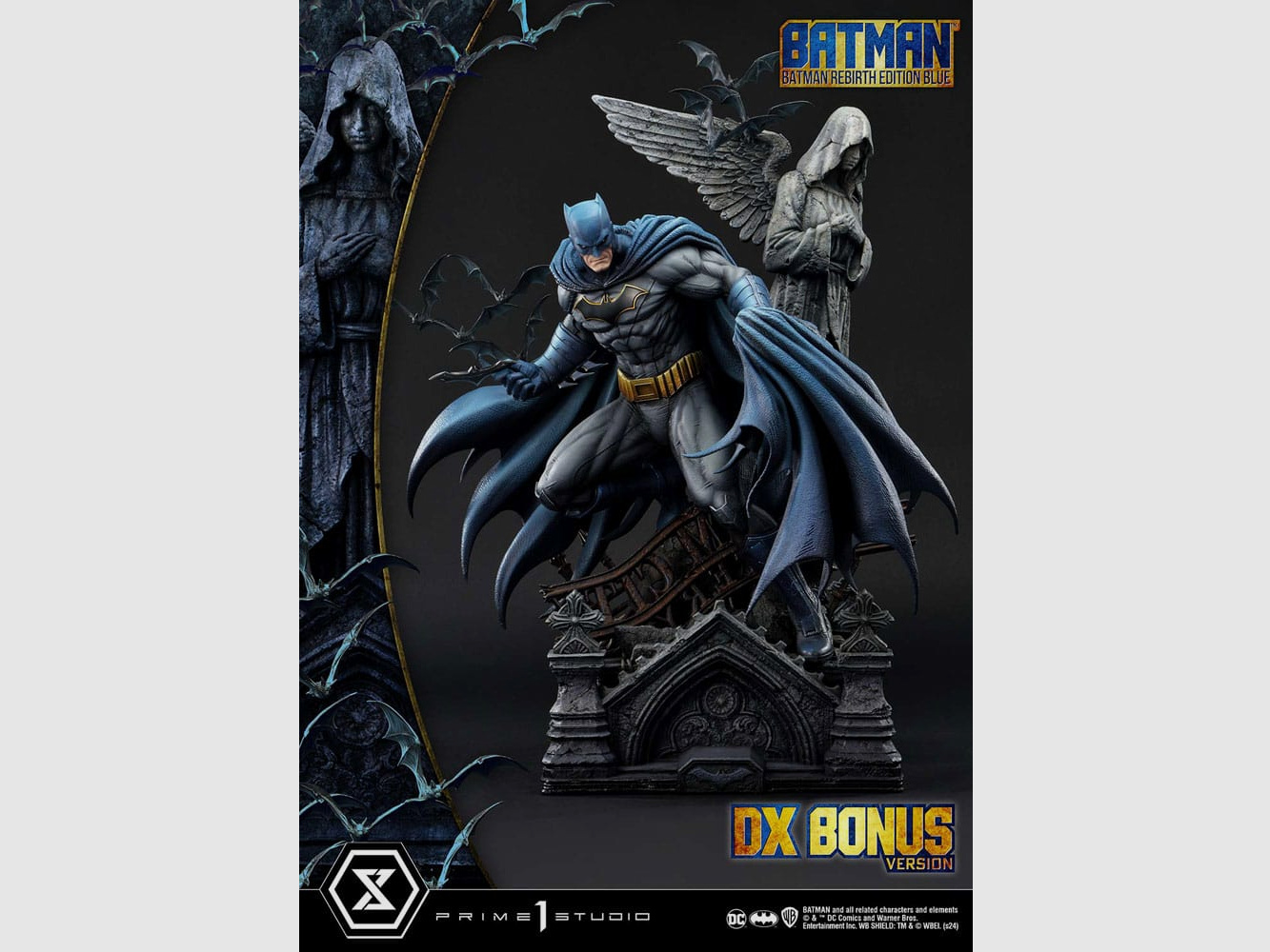 Batman Ultimate Premium Masterline Series Statue 1/4 Batman Rebirth Edition Blue Deluxe Bonus Version 71 cm | 43371